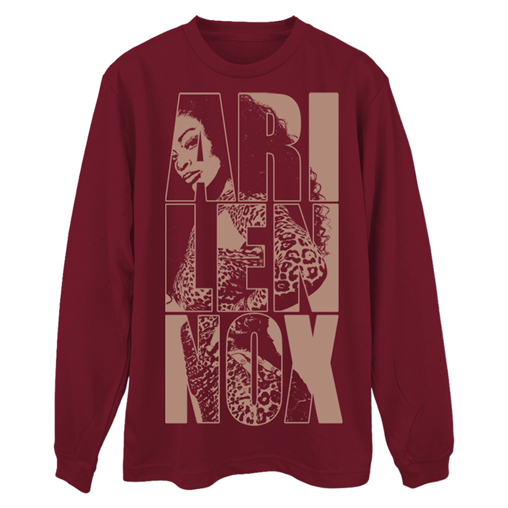 ARI LENNOX IN TEXT LONG SLEEVE T-SHIRT