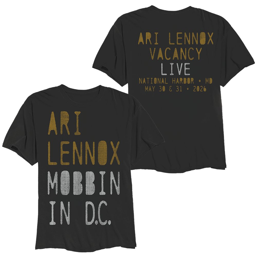 ARI LENNOX MOBBIN IN DC TSHIRT VNTG BLK