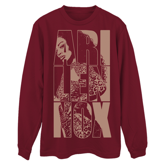 ARI LENNOX IN TEXT LONG SLEEVE T-SHIRT