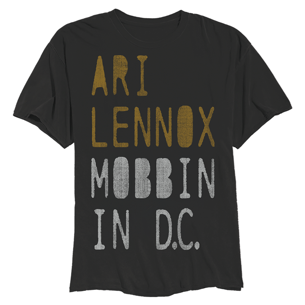 ARI LENNOX MOBBIN IN DC TSHIRT VNTG BLK
