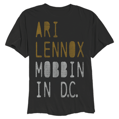 ARI LENNOX MOBBIN IN DC TSHIRT VNTG BLK