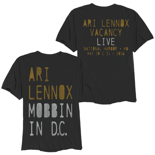 ARI LENNOX MOBBIN IN DC TSHIRT VNTG BLK